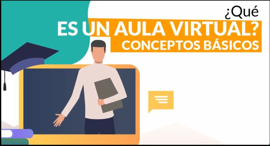Imagen inicial de presentación del curso, con un profesor frente a una pizzara negra.